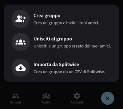 passaggio da splitwise altre app budget