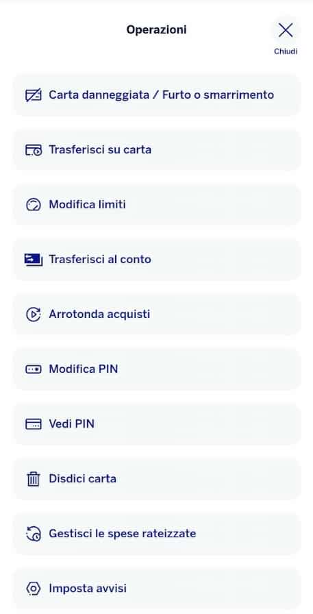 plafond carta di credito BBVA