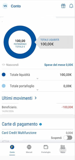 app conto fineco